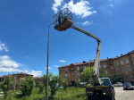 На Центральной, 12 и Центральной, 14 заменили освещение.